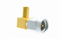 Brass Gold Plated SMA Male RF Connector Stainless Steel Right Angle Connector