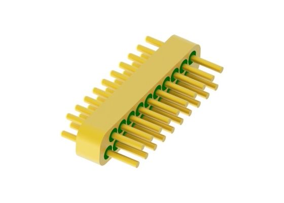 20 Pins Diameter 0.5mm 2 Rows Hermetic Header with Gold Wire Bonding Surface MC-827T2-JH