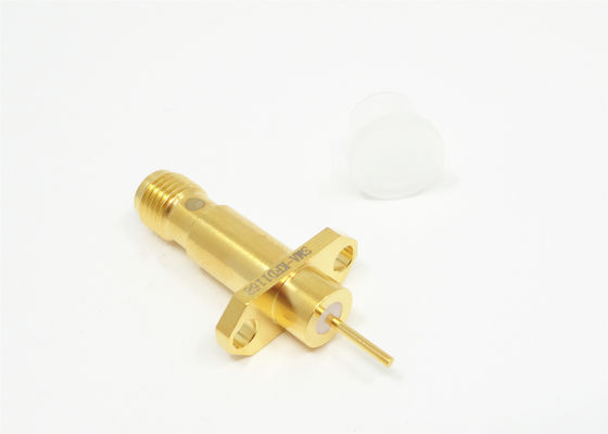 SMA Female 2 Hole Flange Mount With Long Microstrip Pin Connector