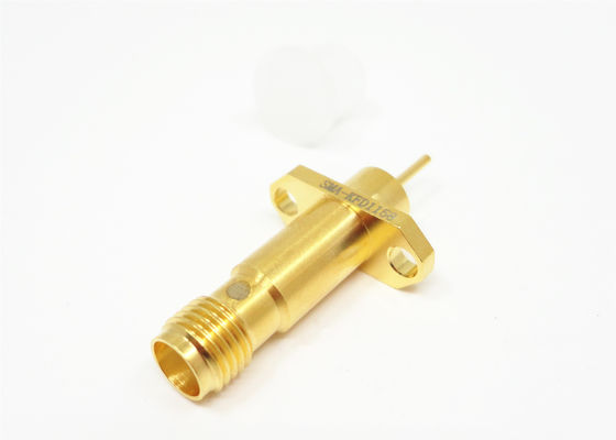 SMA Female 2 Hole Flange Mount With Long Microstrip Pin Connector