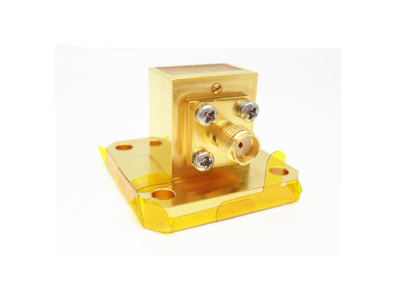 11.9GHz~18GHz WR62 BJ140 To SMA Female Right Angle Waveguide To Coaxial Adapter SMA/BJ140-KF