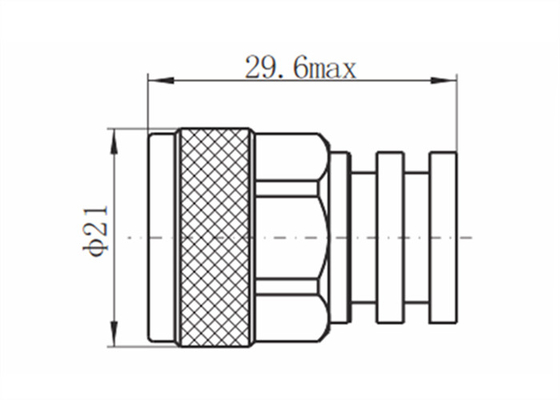 2 watts DC-18GHz N Male RF Load Cylindrical Resistor 1.25 VSWR