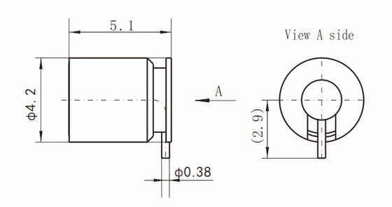 SMP Male Right Angle Pin Smooth Bore Hermetic Interface Depth 2.79