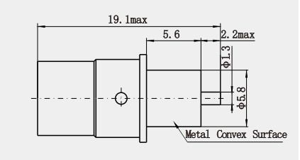 BMA Female Straight High Perfoemance RF Coaxial Connector with Microstrip