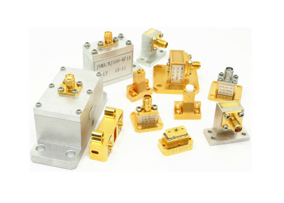 WR28 BJ320 To K 2.92mm Female Right Angle High Power Waveguide To Coax Adapter K/BJ320-KFP1
