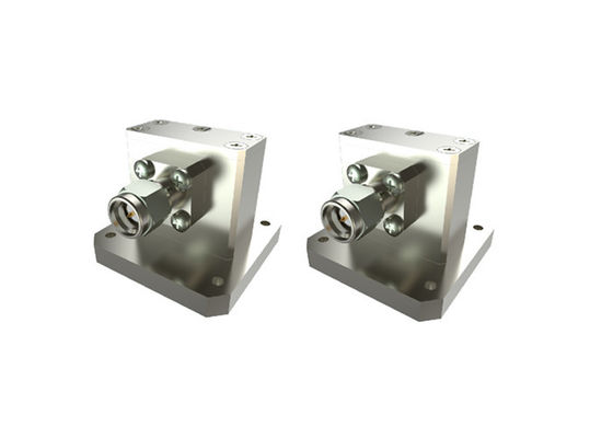 6.5GHz~18GHz WRD650 Ridge Waveguide To Coaxial Adapter SMA Male Right Angle SMA/WRD650-JF