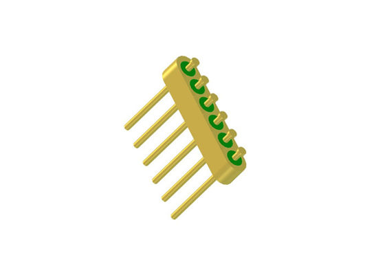 0.7mm 6 Pins Glass To Metal Seal Connectors Hermetic Feedthrough Connectors JMC-923-JH