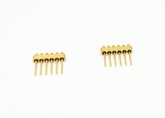 0.7mm 6 Pins Glass To Metal Seal Connectors Hermetic Feedthrough Connectors JMC-923-JH
