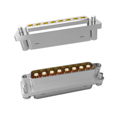 Hi-Rel RF 8 Position High Frequency Integrated Connector For Cable