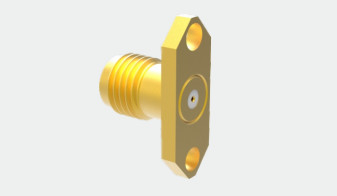 Аэросептическое применение SMA латунь Золотопокрытый женский RF Коаксиальный соединитель