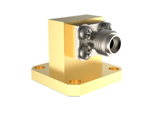 11.9GHz~18GHz WR62 к SMA Женщина Правый угол Водопровод к коаксовому адаптеру SMA/BJ140-KF15