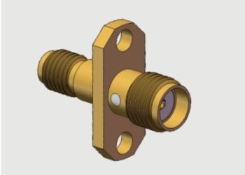 2 отверстия Фланцевая установка SMA женский / Джек к SSMA женский / Джек адаптеры до 18 ГГц
