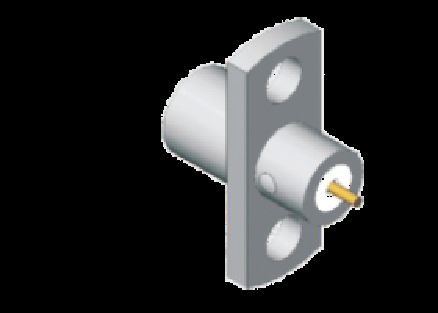 Нержавеющая сталь SMP Male Half Detent Panel Mount SMP Plug 2 Hole Flange Mount Limited Detent Frequency Up To 18GHz