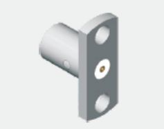 Нержавеющая сталь SMP Male Half Detent Panel Mount SMP Plug 2 Hole Flange Mount Limited Detent Frequency Up To 18GHz