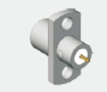 Нержавеющая сталь SMP Male Half Detent Panel Mount SMP Plug 2 Hole Flange Mount Limited Detent Frequency Up To 18GHz