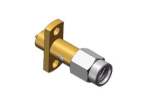 Винт 10-36UNS-2 SSMA RF фланцевая крепка RF коаксиальный соединитель золотистое покрытие, предназначенное для систем связи