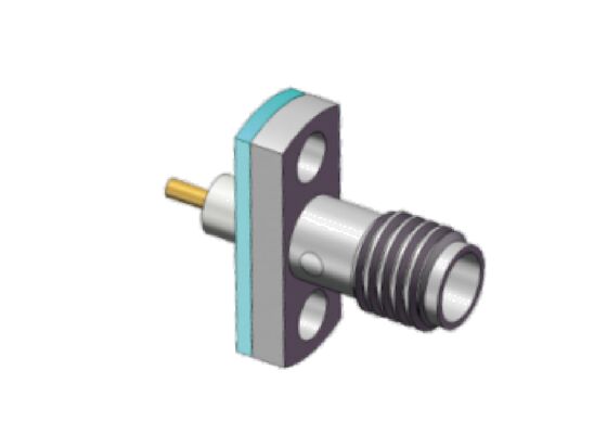 Водонепроницаемая нержавеющая сталь Фланцевая установка SSMA RF соединитель 18 ГГц с уплотнительным кольцом для суровой среды