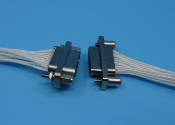 Разъем серии J30J, 21 контакт, гнездовая розетка, центральный контакт, позолота, белый провод, 500 мм, для спутниковой связи, датчиков