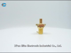 Высоко надежная женская преграда RF SMA кабельный разъединитель позолоченный для кабеля 086